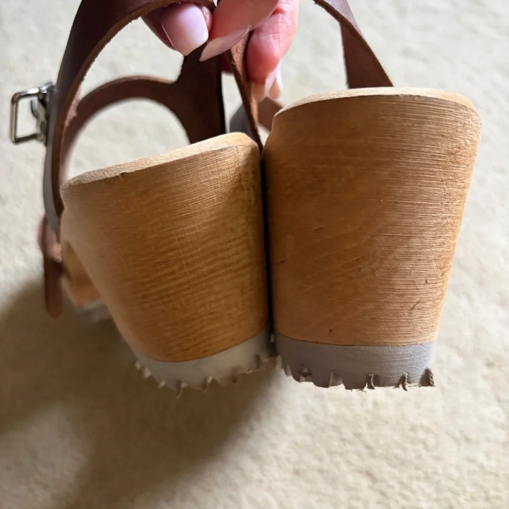 MIA Greta swedish clogs, brown leather, size 40EURO - Picture 3 of 7